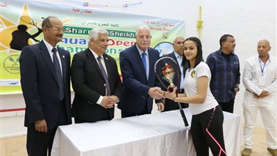 محافظ جنوب سيناء يشهد ختام بطولة مجمع الإسكواش بشرم الشيخ (صور)