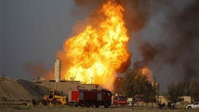 حريق في حقل نفطي بالكويت