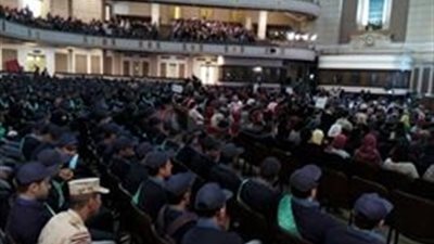 تربية عسكرية القاهرة يشعلون قبة الجامعة بأناشيد الصاعقة (صور)