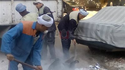 تكثيف حملات النظافة بمحيط مدارس الجيزة استعدادا للانتخابات (صور)