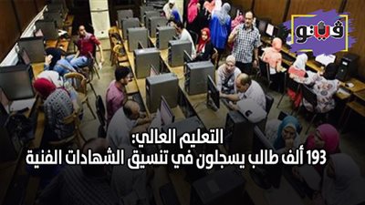 التعليم العالي: 193 ألف طالب يسجلون في تنسيق الشهادات الفنية