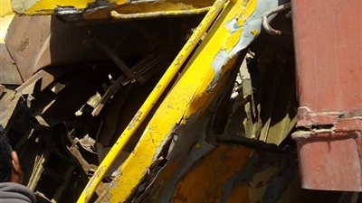التقرير المبدئى لحادث قطاري المناشي يتهم عامل التحويلة