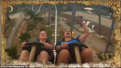 شاب ينقذ هاتفا سقط من لعبة ملاهي بطريقة غير متوقعة (فيديو وصور)