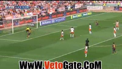 بالفيديو.. ميسي يتقدم برشلونة بالهدف الأول في مرمى ألميريا