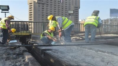بدء الإغلاق الجزئي لكوبري أكتوبر لإصلاح وصيانة الفواصل بالاتجاهين