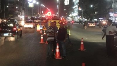 تعيين خدمات مرورية بمحيط كوبري الجيزة لبدء أعمال الصيانة