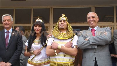 جامعة المنوفية تحتفل بتعامد الشمس على معبد أبو سمبل