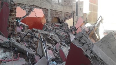 تشكيل لجنة ثلاثية لفحص المنزل المنهار بقها في القليوبية