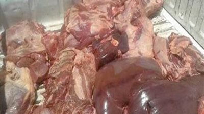 التموين تضبط 1586 كيلو جرام منتجات لحوم منتهية الصلاحية بالمنصورة