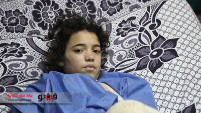 بالفيديو والصور.. طفلة من مصابى 