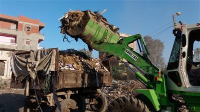 رفع 1045 طن قمامة وإزالة أعمال 4 أسقف مخالفة بالدقهلية