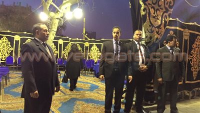 بالصور.. بدء عزاء «هيكل» بحضور منى مكرم عبيد