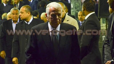 بالصور..حسن حمدى ومدحت العدل وأسامة سرايا في عزاء «هيكل» بالتحرير