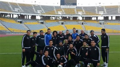 المصري يختتم تدريباته استعدادًا لمواجهة الأهلي