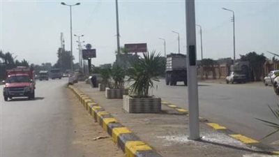 بالصور.. بدء أعمال مشروع تطوير وتجميل مدخل مدينة طوخ