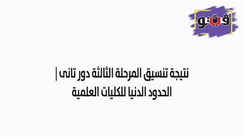 نتيجة تنسيق المرحلة