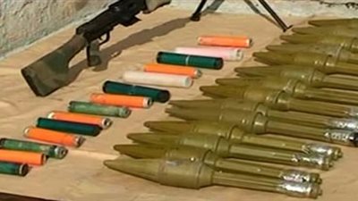 ضبط 35 قذيفة 