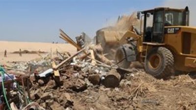 استرداد 7466 فدانًا من مغتصبي أراضي الدولة بالمعصرة