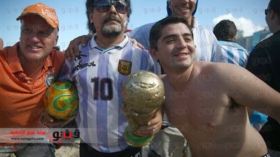 بالصور.. جماهير ألمانيا والأرجنتين يستعدان لنهائي المونديال