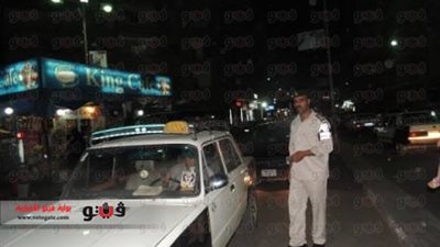 بالصور.. حملة مرورية ليلية بشوارع أسيوط