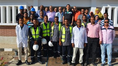 محطة صرف بقنا تحصل على الشهادة المستدامة للتنمية (صور)