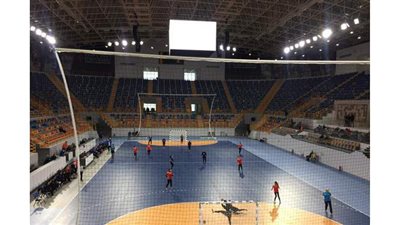 لجنة المتطوعين بمونديال اليد تختتم تدريباتها على صالة العاصمة الإدارية