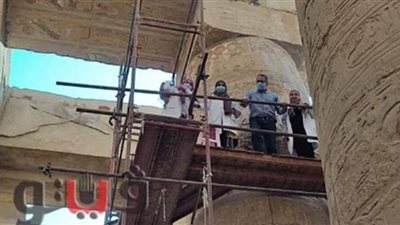 وزير الآثار يتفقد طريق الكباش الفرعوني | صور