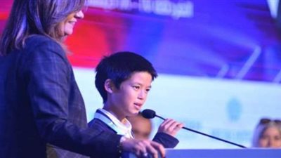 تفوق على 2500 طفل ياباني.. حمد الزناتي يفوز بأفضل مشروع تعليمي | فيديو