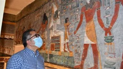 وزير السياحة والآثار يعيد افتتاح مقبرة الملك رمسيس الأول