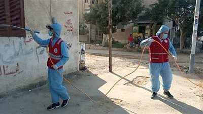 شمال سيناء تواصل حملة التطهير ضد كورونا لليوم الرابع