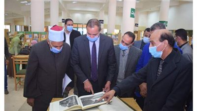 افتتاح المكتبة المركزية بجامعة سوهاج الجديدة