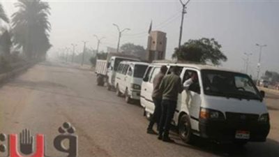 توزيع كمامات على المواطنين بالمجان في أول أيام تطبيق الغرامة الفورية ببني سويف