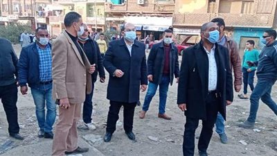 نائب محافظ الجيزة يتفقد أعمال توسيع طريق الكوم الأحمر بالجيزة | صور