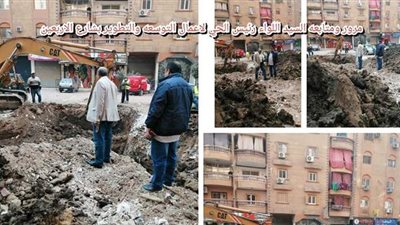 رئيس حي الهرم يتابع أعمال توسيع اللبيني وتطوير محيط المتحف المصري | صور