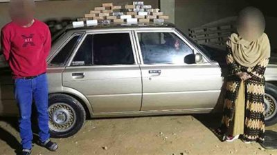 حبس سمكري وزوجته 4 أيام بتهمة تهريب كمية من مخدر الحشيش