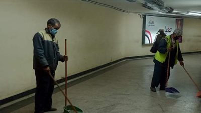 حملة لإزالة إشغالات المقاهي والمحلات بالجيزة | صور