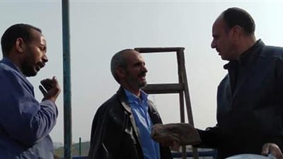 صيانة كشافات كوبري البكباشي بطريق مصر أسيوط|صور