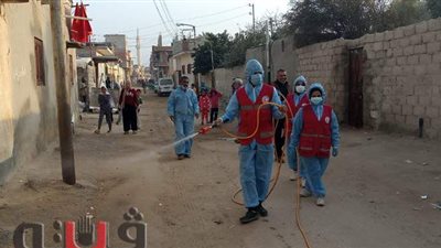 شمال سيناء تواصل حملة التطهير والتعقيم لمواجهة كورونا