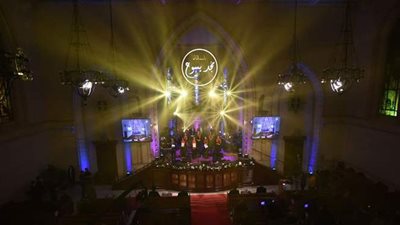 الكنيسة الإنجيلية بقصر الدوبارة تتزين احتفالا بعيد الميلاد