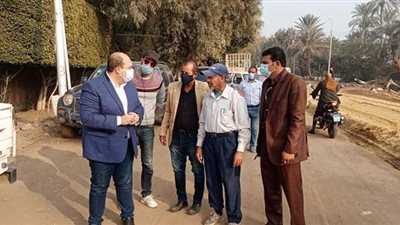 نائب محافظ الجيزة يتفقد أعمال رصف طريق سقارة السياحي| صور