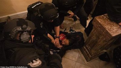 الحرس الوطني ينتشر في الكونجرس بعد إطلاق النار على سيدة | صور