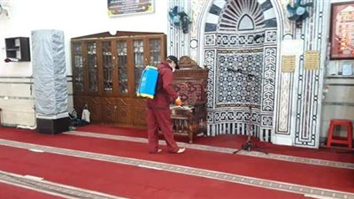 أوقاف شمال سيناء: استمرار تطهير وتعقيم المساجد لمواجهة كورونا