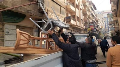 رفع 423 إشغالا وإزالة ٨ حالات تعد على الأراضي الزراعية بالبحيرة