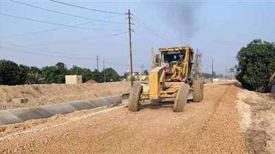 حملة نظافة بالقنطرة شرق ورصف طريق قرية الأبطال بالإسماعيلية | صور