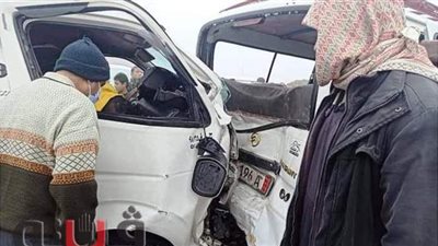 أسماء المصابين في حادث تصادم 3 سيارات بطريق 