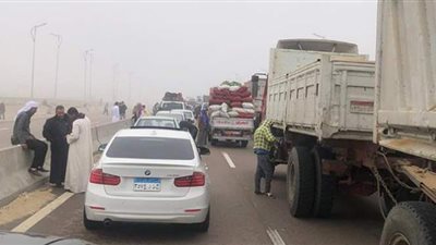 لحظة غلق طريق 