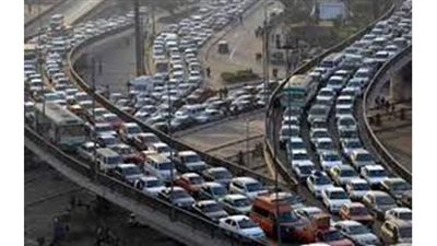 الحالة المرورية بشوارع القاهرة اليوم الجمعة من خلال 