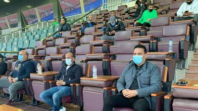 الجهاز الفني للمنتخب الوطني يحضر مباراة وادي دجلة وإنبي