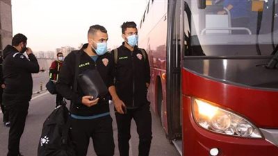 سيراميكا يصل استاد السويس استعدادا لمواجهة الأهلي| صور