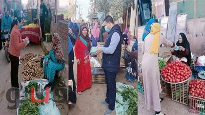 توزيع 1000 كمامة مجانا على المواطنين والباعة الجائلين ببني سويف | صور